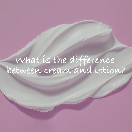 What is the difference between cream and lotion?