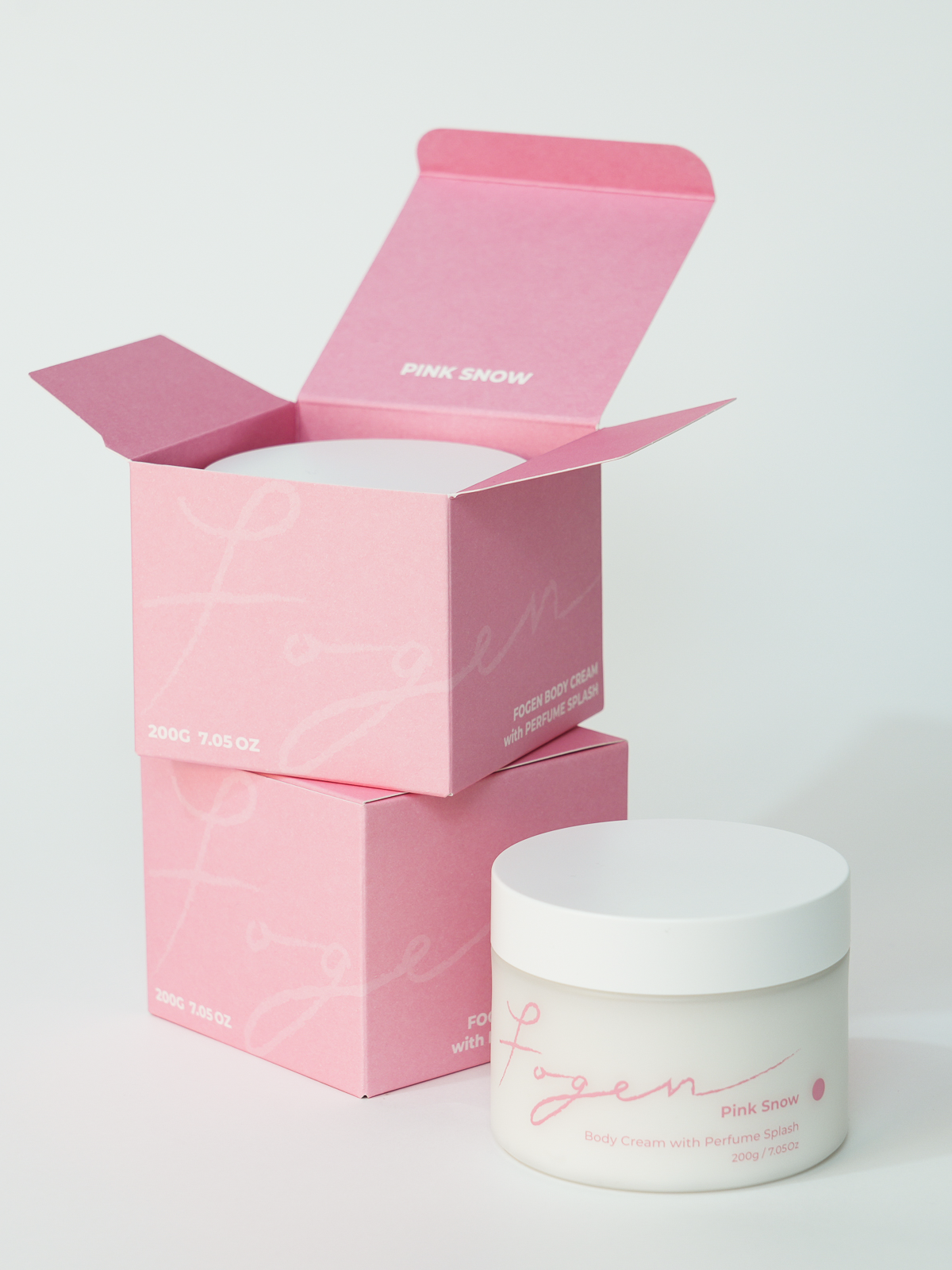 Fogen Bodycream with Perfume Splash, Pink Snow