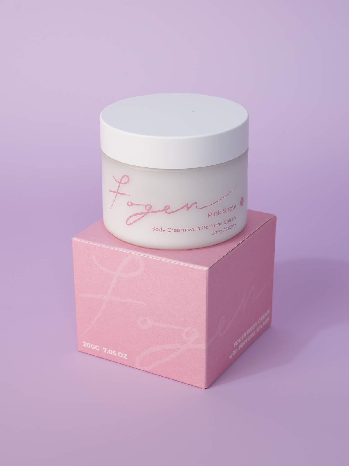 Fogen Bodycream with Perfume Splash, Pink Snow