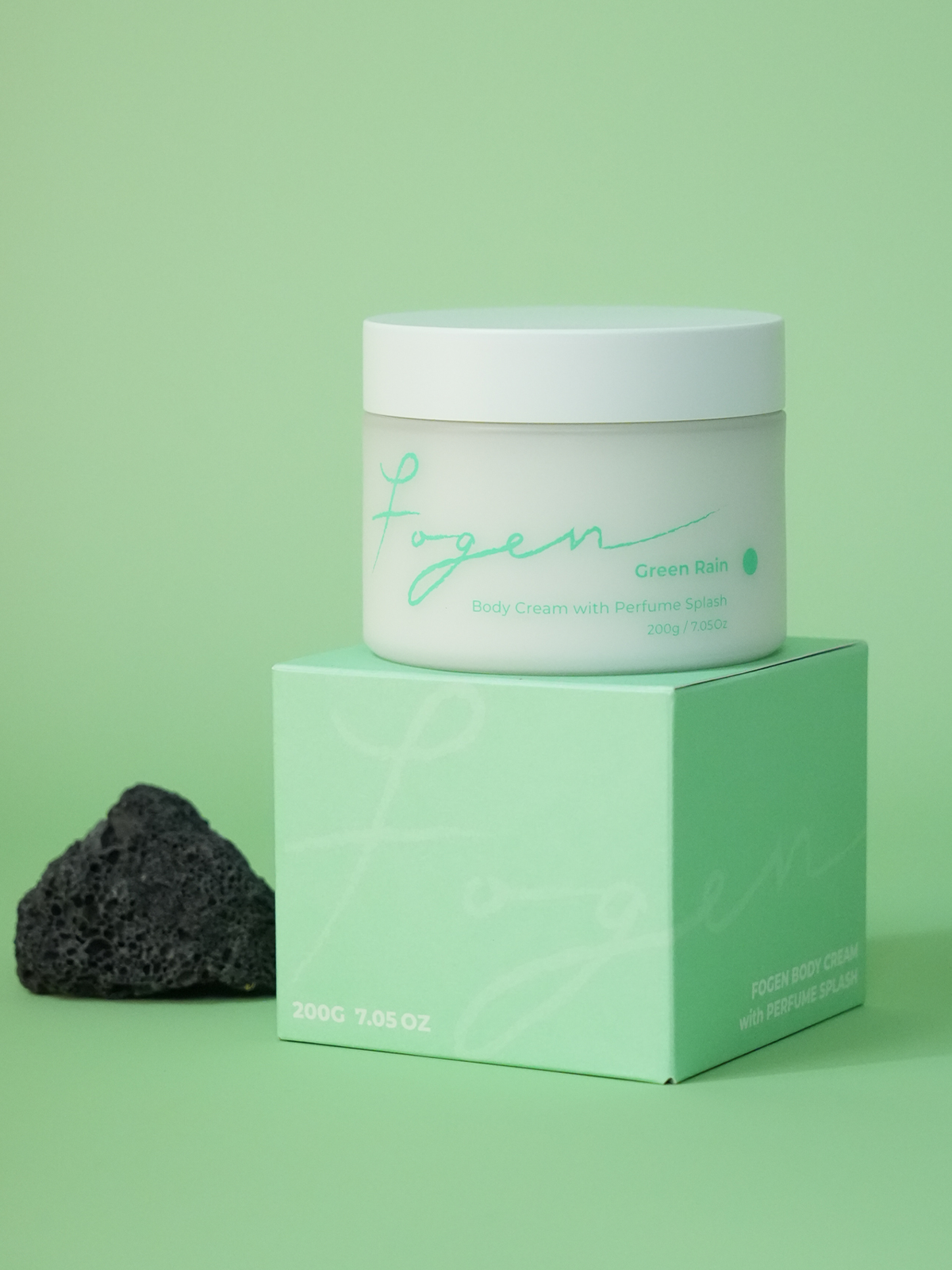Fogen Bodycream with Perfume Splash, Green Rain