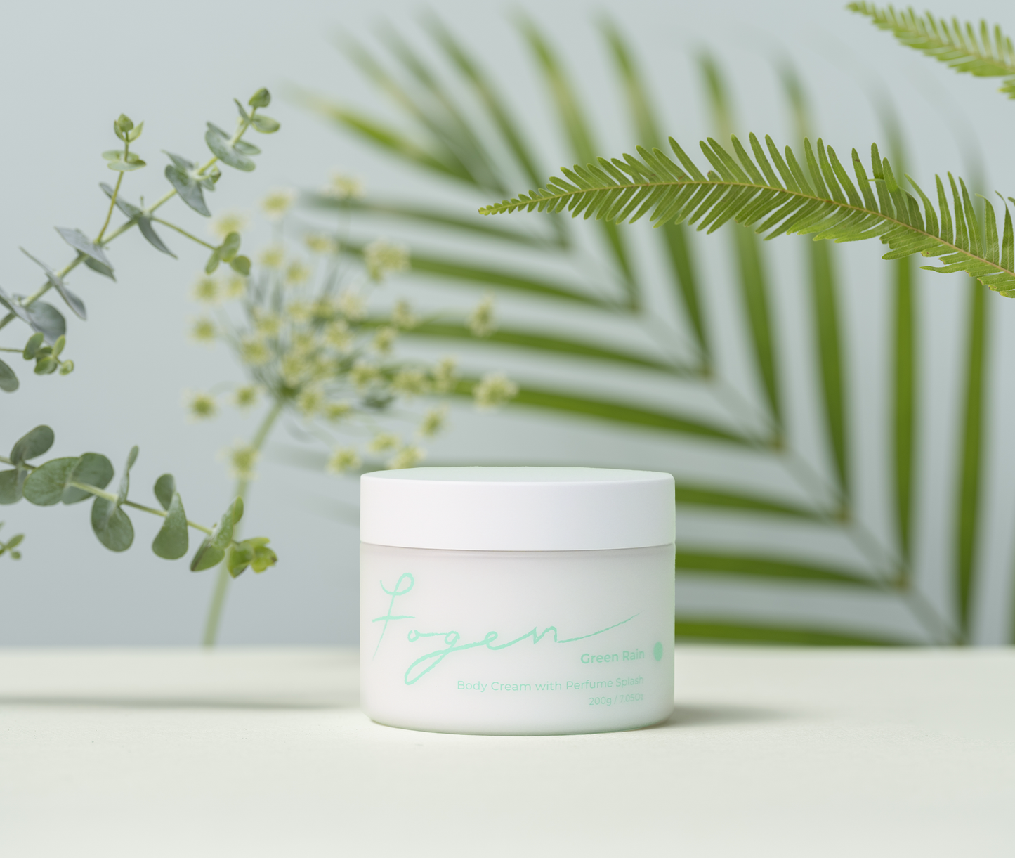 Fogen Bodycream with Perfume Splash, Green Rain
