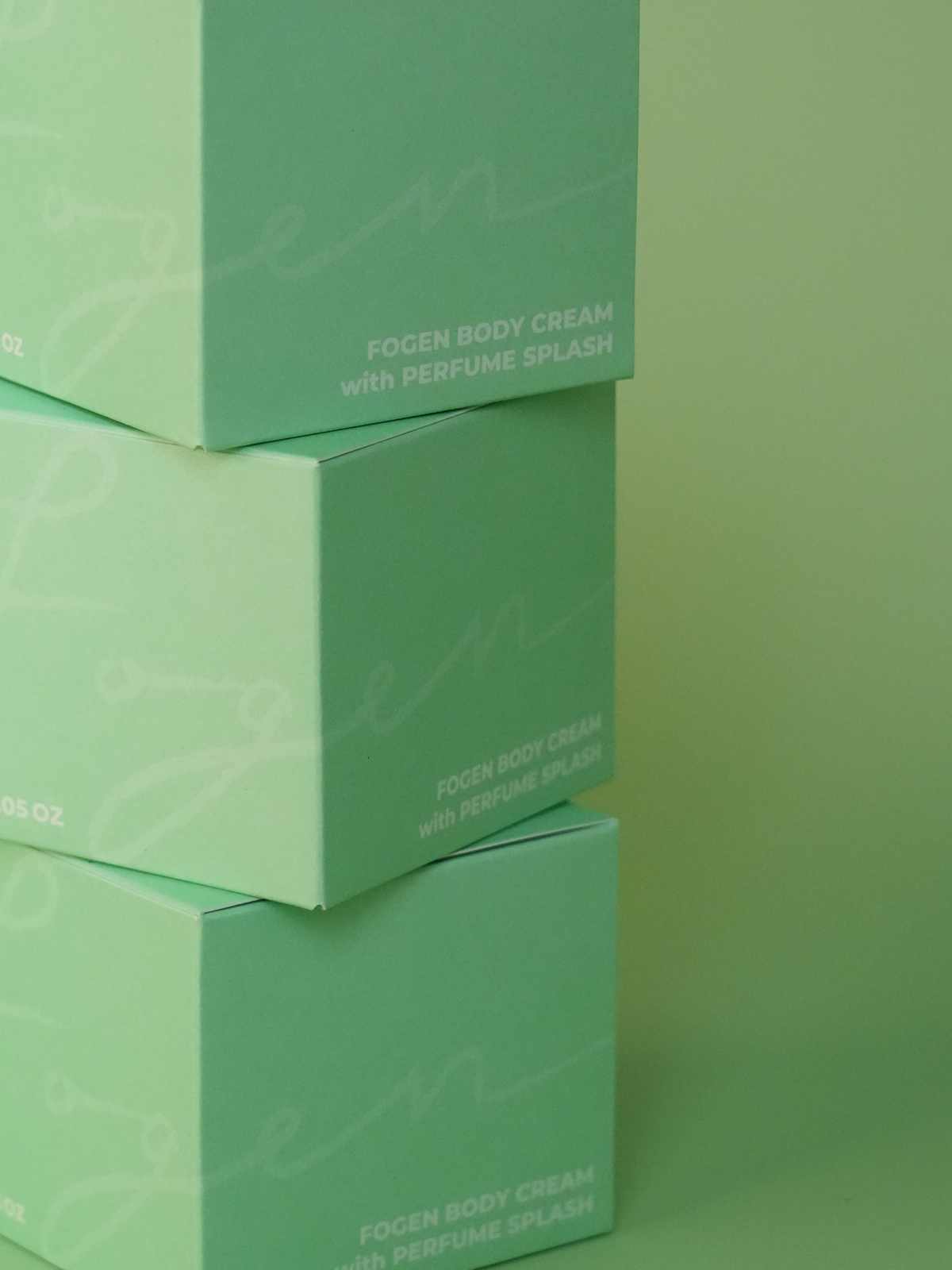 Fogen Bodycream with Perfume Splash, Green Rain