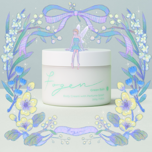 Fogen Bodycream with Perfume Splash, Green Rain