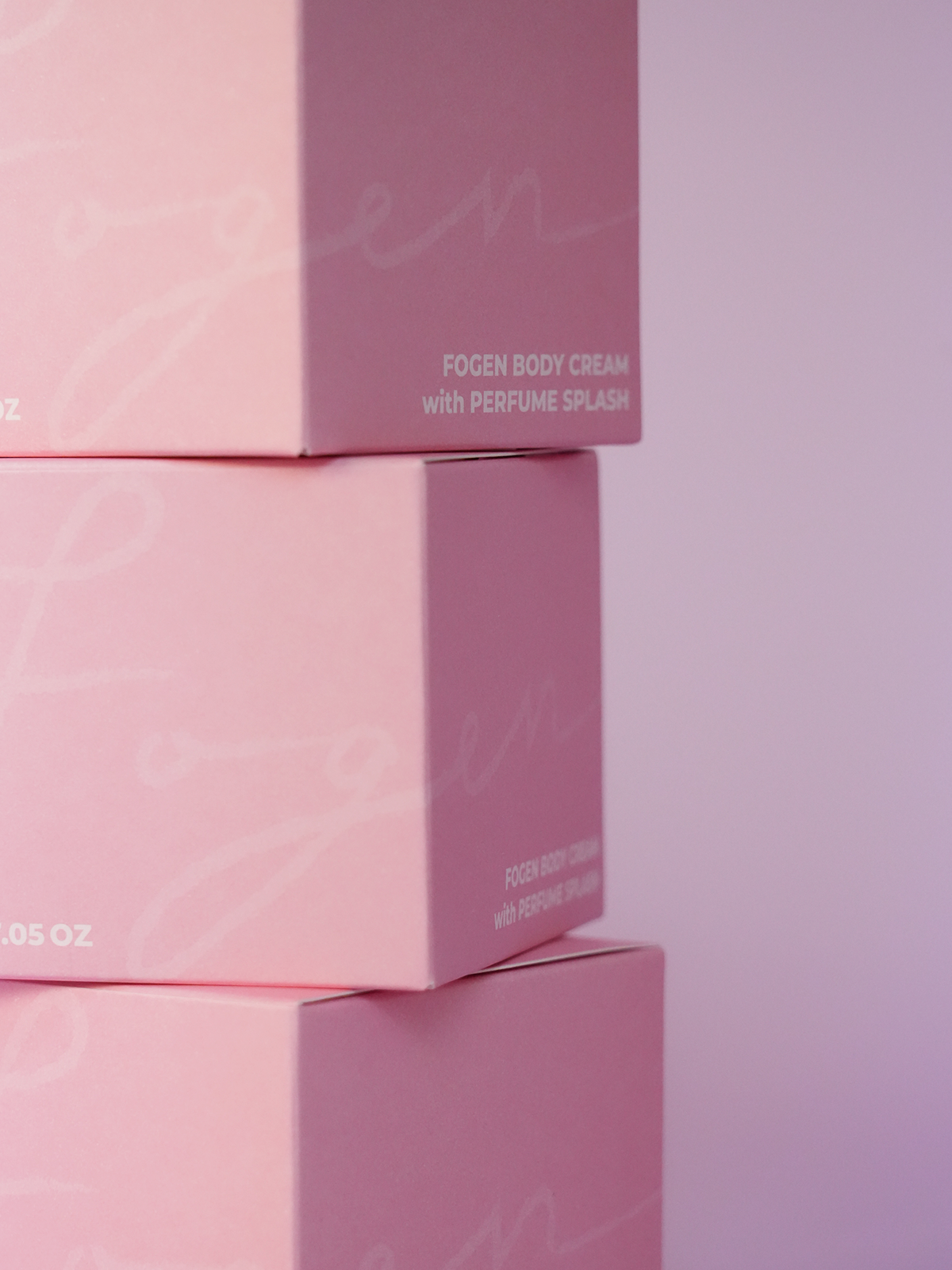 Fogen Bodycream with Perfume Splash, Pink Snow